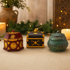 Deluxe Gifts of the Magi Chest Set – Real Gold, Frankincense & Myrrh, shown in a lifestyle setting