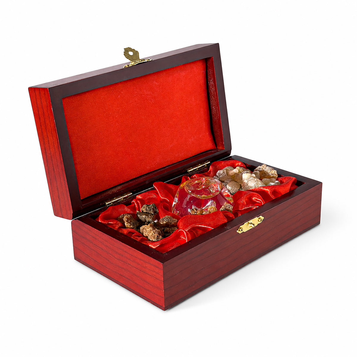 Gifts of the Magi Keepsake Box – Real Gold, Frankincense & Myrrh, shown on a white background