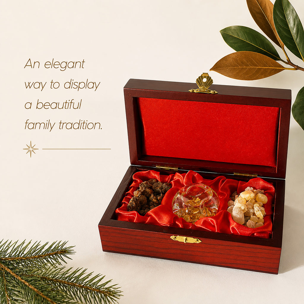 Gifts of the Magi Keepsake Box – Real Gold, Frankincense & Myrrh, view 3