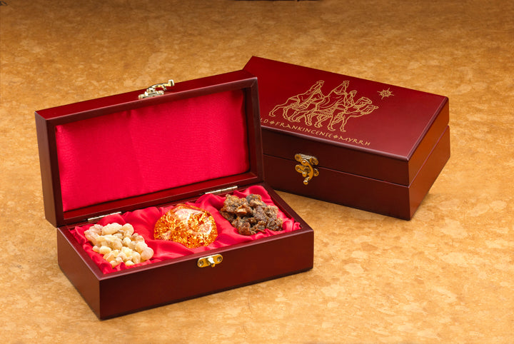 Gifts of the Magi Keepsake Box – Real Gold, Frankincense & Myrrh, view 6