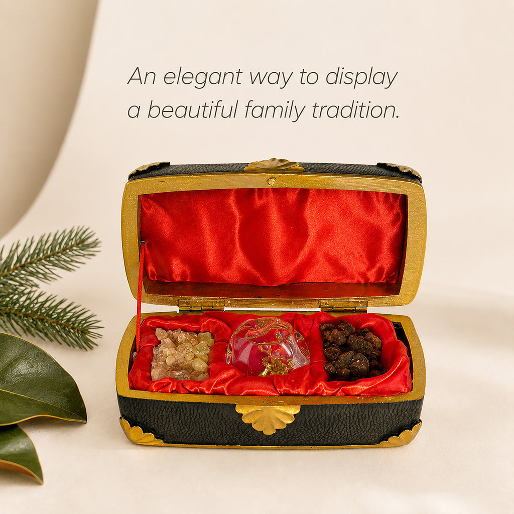 Gifts of the Magi Music Box with Real Gold, Frankincense & Myrrh, view 3