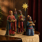 Three Kings Following the Star, 4-Piece Set – 10-Inch Scale, shown in a lifestyle setting