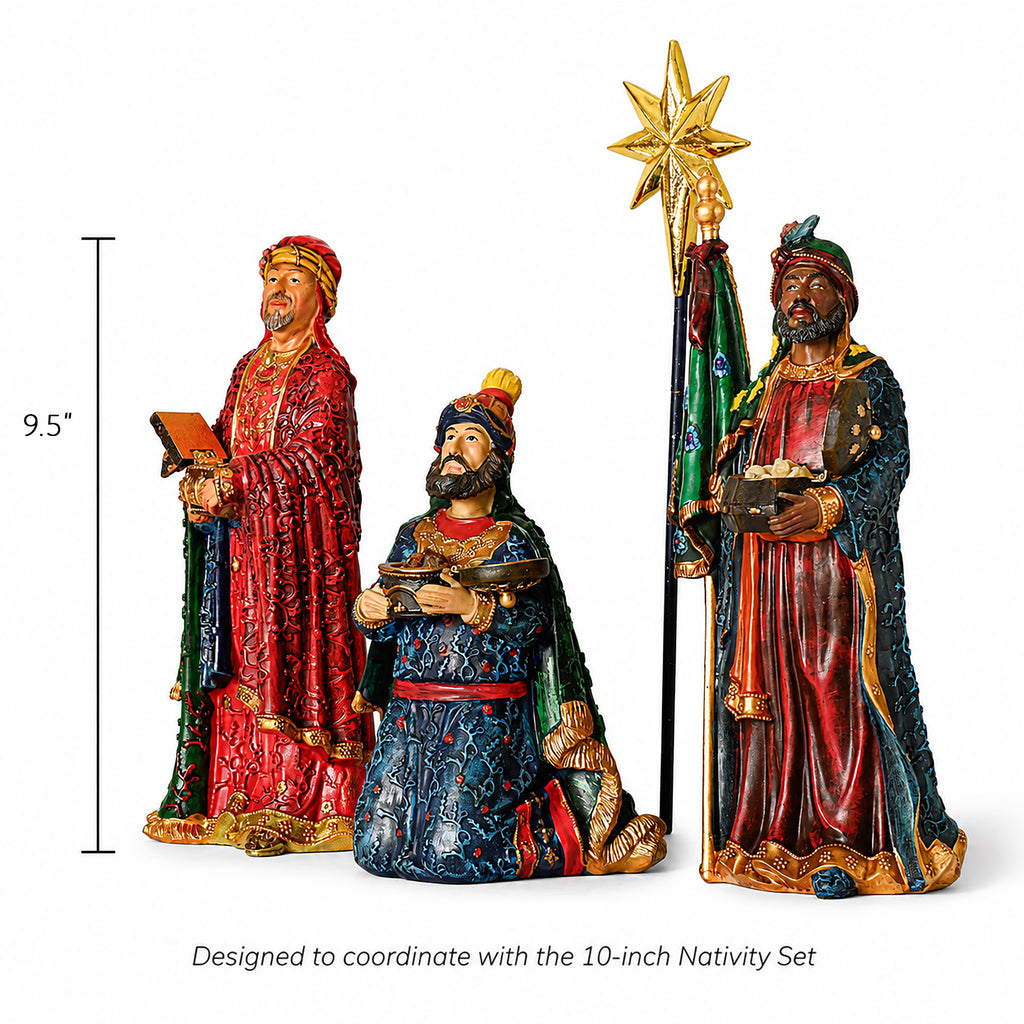 Three Kings Following the Star, 4-Piece Set – 10-Inch Scale, view 2