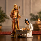 Holy Family, 3-Piece Set – 14-Inch Scale, shown in a lifestyle setting