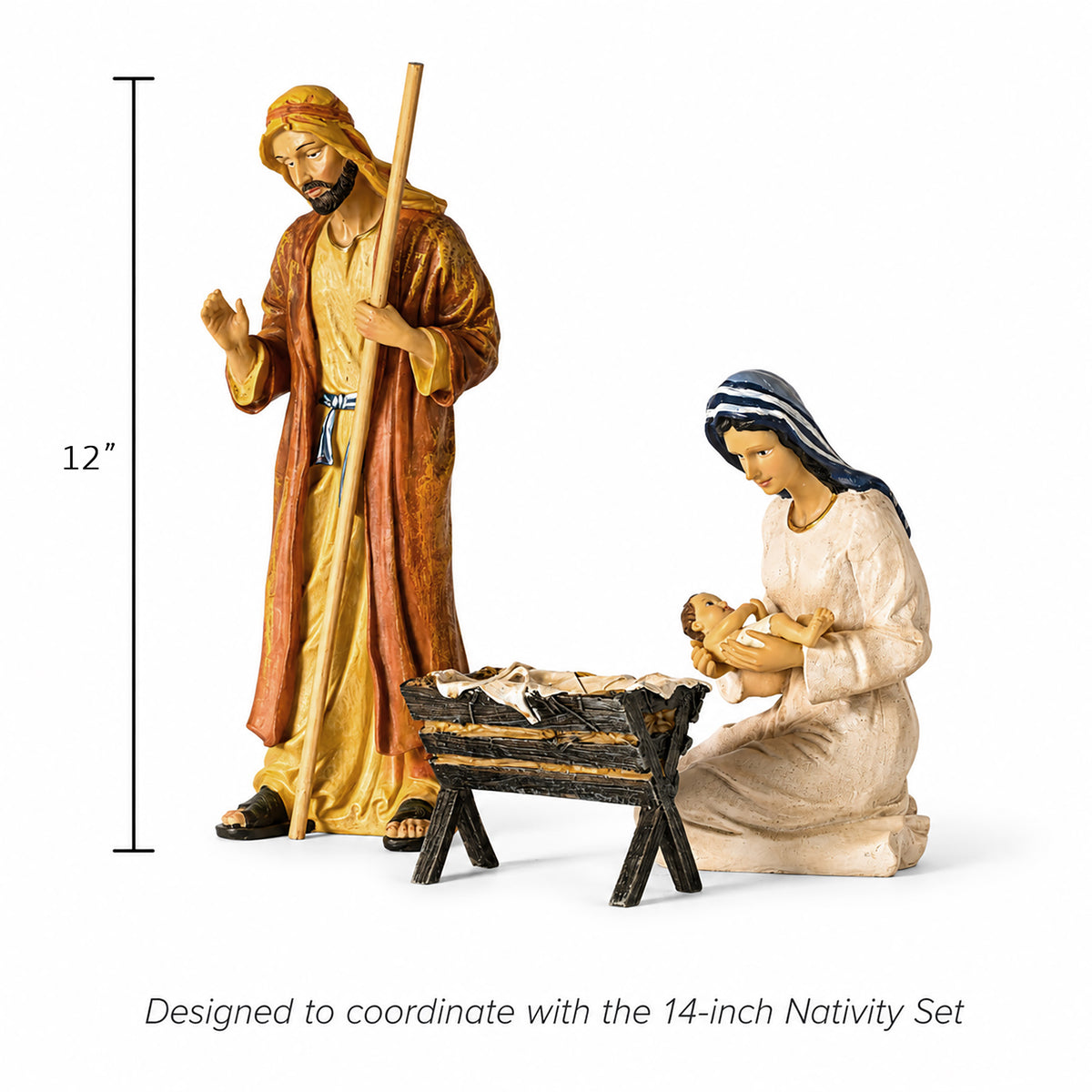 Holy Family, 3-Piece Set – 14-Inch Scale, view 2