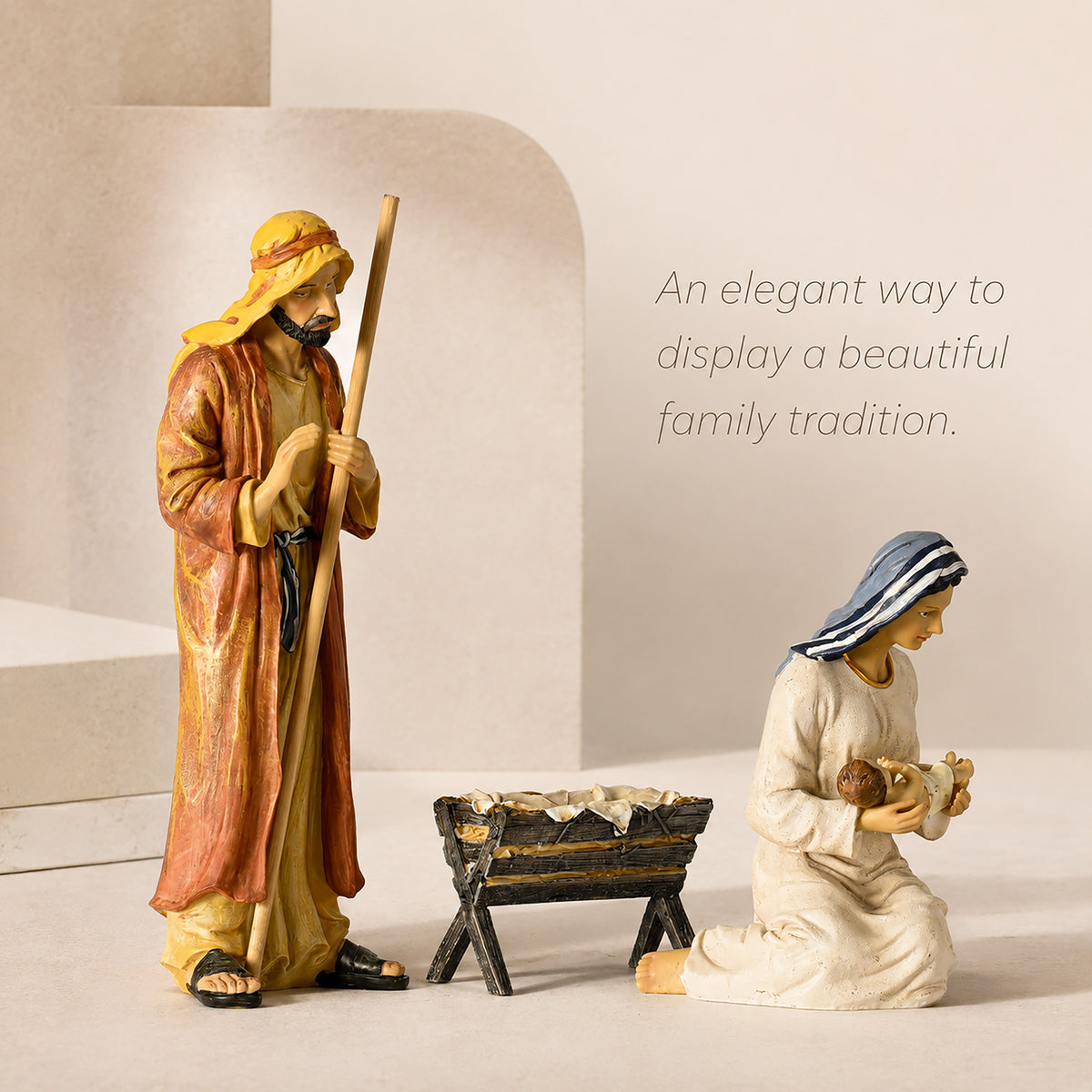 Holy Family, 3-Piece Set – 14-Inch Scale, view 3