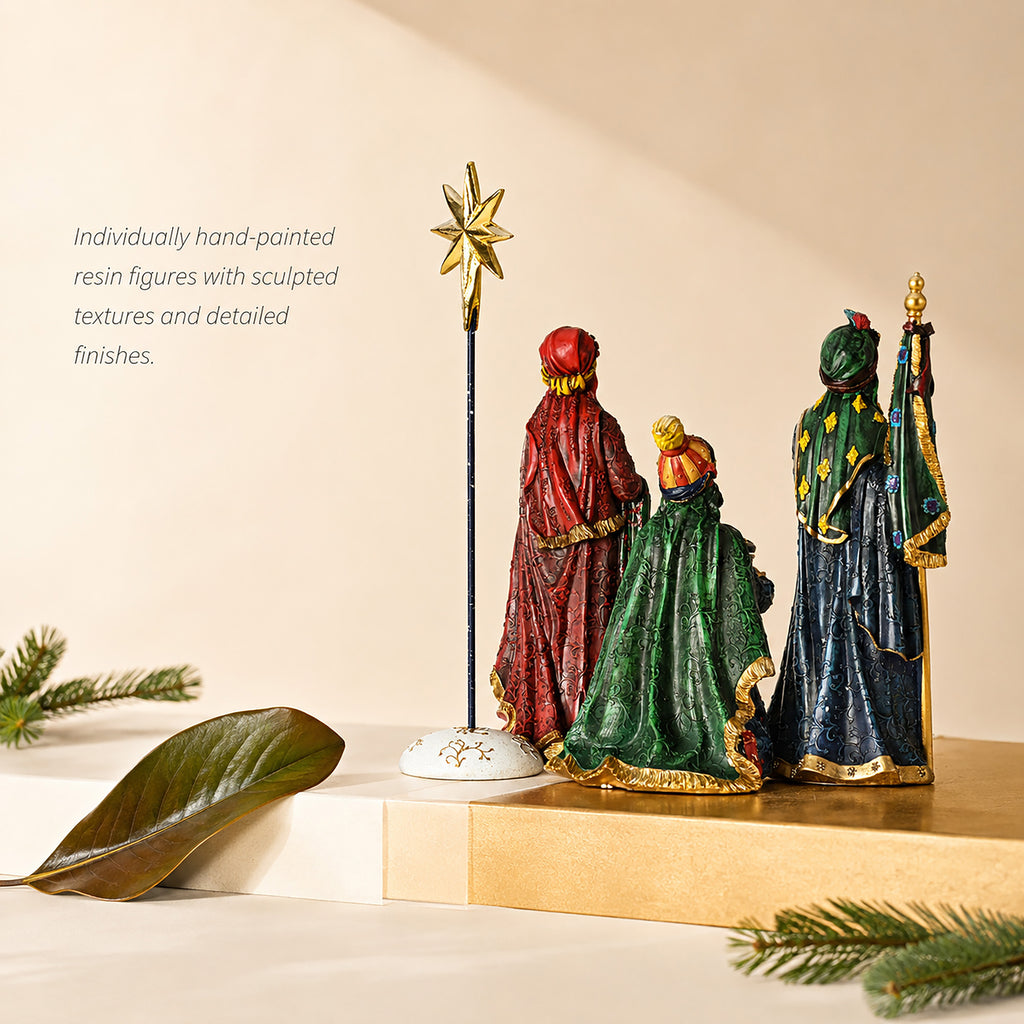 Three Kings Following the Star, 4-Piece Set – 14-Inch Scale, view 4