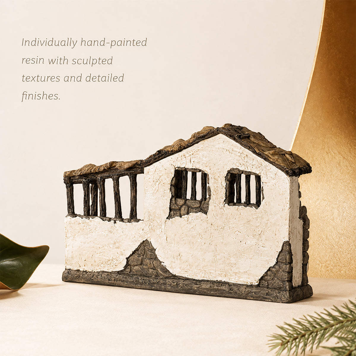 Lighted Nativity Stable – 10-Inch Scale, view 4