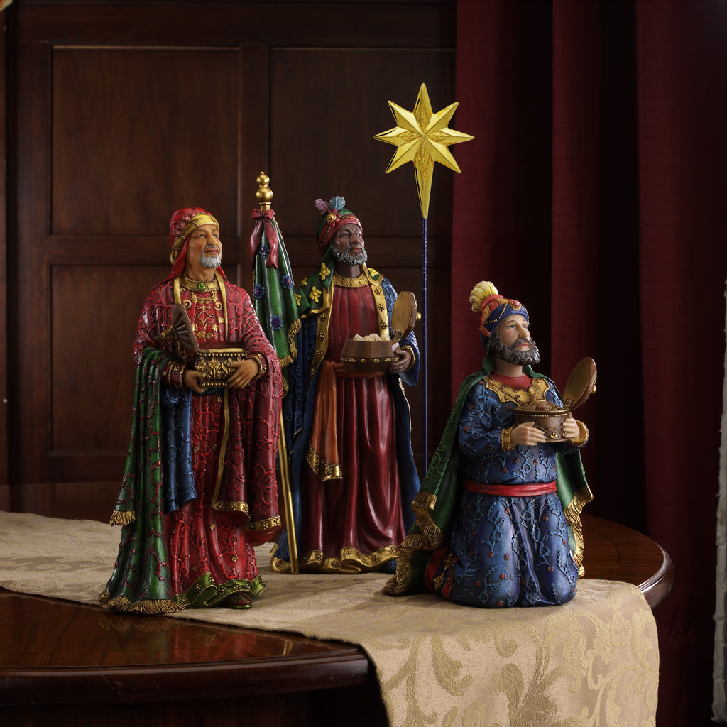 Nativity Figures with Gifts of the Magi, 11-Piece Set – 14-Inch Scale, view 3