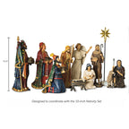 Nativity Figures with Gifts of the Magi, 11-Piece Set – 10-Inch Scale, view 2