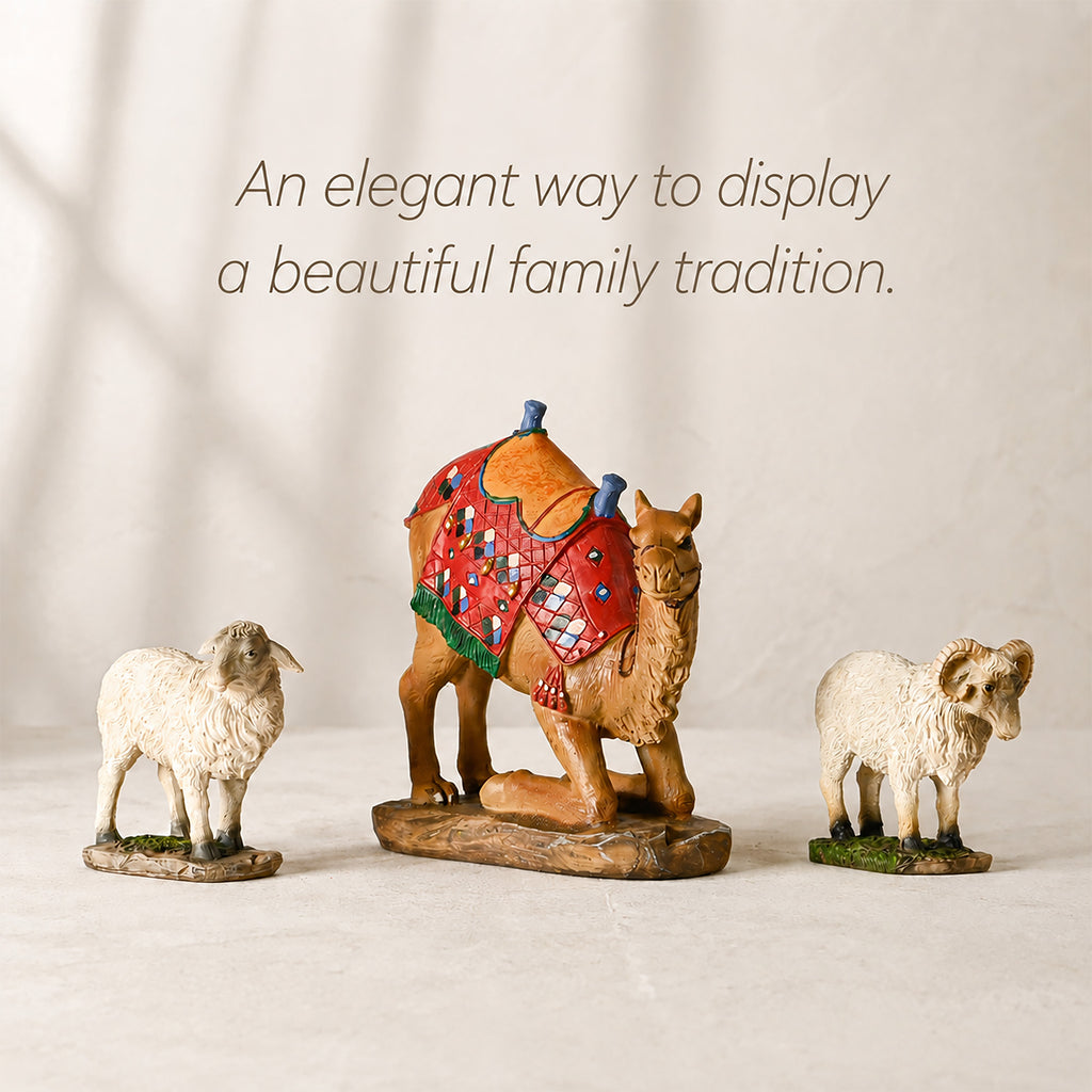 Kneeling Camel & Awassi Sheep, 3-Piece Set – 10-Inch Scale, view 3