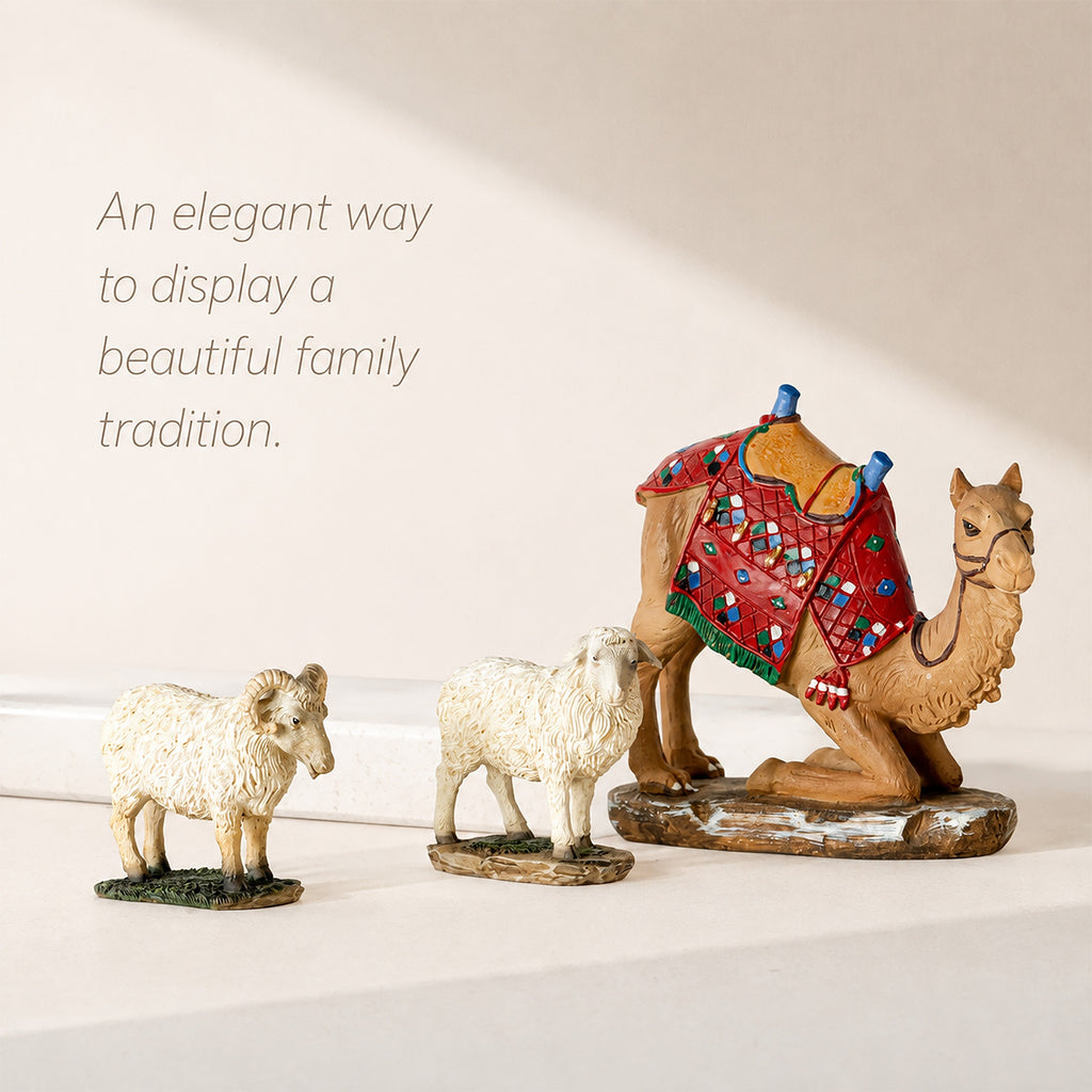 Kneeling Camel & Awassi Sheep, 3-Piece Set – 7-Inch Scale, view 3