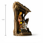Lighted Holy Family with Lantern, view 2