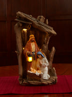 Lighted Holy Family with Lantern, view 5
