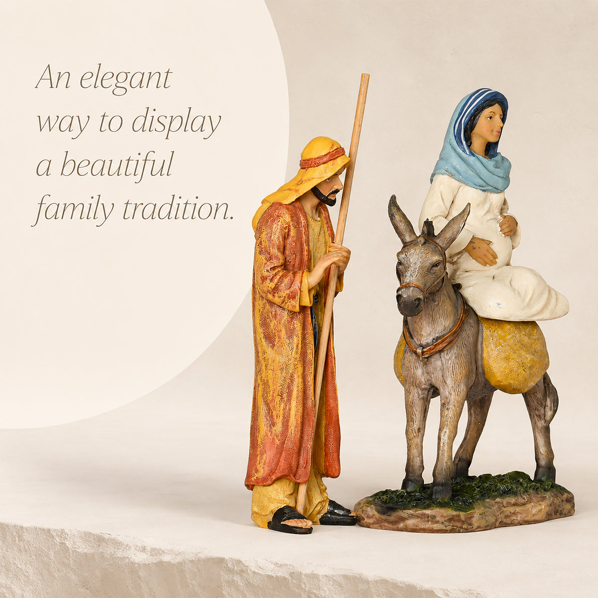 Traveling Holy Family, 3-Piece Set – 7-Inch Scale, view 3