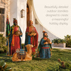Outdoor Nativity Three Kings & Camel, 4-Piece Set, view 4
