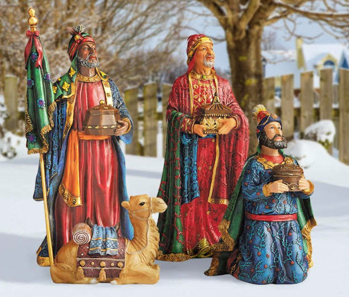 Outdoor Nativity Three Kings & Camel, 4-Piece Set, view 6