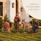 Outdoor Nativity Shepherds & Animals, 4-Piece Set, view 4
