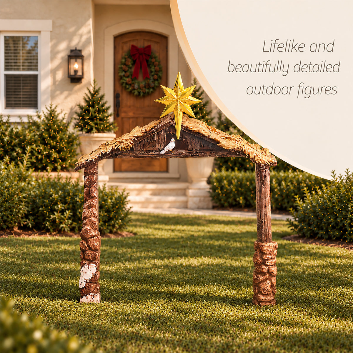 Outdoor Nativity Stable – 81-Inch, view 4