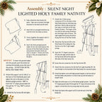 Silent Night Lighted Outdoor Holy Family, view 3