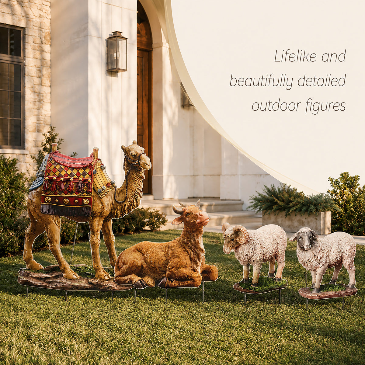 Outdoor Nativity Animals, 4-Piece Set, view 4