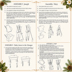 Outdoor Nativity Holy Family & Angel, 4-Piece Set, view 3