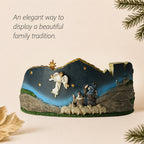 Lighted Two-Sided Nativity Panorama with Real Gold, view 3