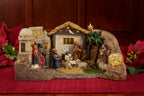 Lighted Two-Sided Nativity Panorama with Real Gold, view 5