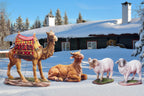 Complete Outdoor Nativity with Stable, 17-Piece Set, view 6